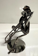 Metallfigur musiker mit - metallfigur,