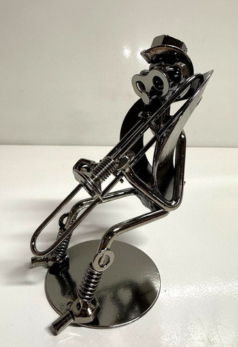 Metallfigur musiker mit - metallfigur,