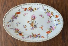 Beyer & Bock Volkstedt- Porzellan - Ovale Platte - antik -