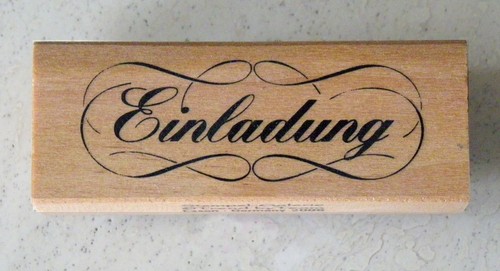 Stempel einladung 3x8 - -,