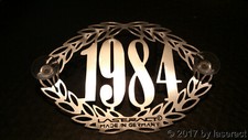 1984 Oldtimer D Baujahr Schild