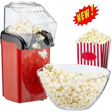 1200W Heißluft Popcornmaschine fettfrei Popcorn Maker Kino Popcornautomat 220V