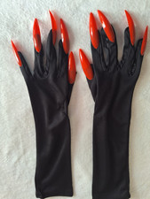 Schwarze Handschuhe ca. 45 cm