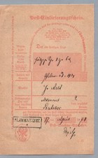 Post aufgabe schein - post, preussen