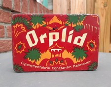 Alte Blechdose * Zigarettendose Orplid * 100 Cigaretten * Constantin Hannover