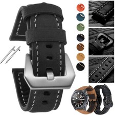 Leder Armband Für Samsung Galaxy Watch 3 4 5 Pro 45 40/44/42/46mm Active 2 1 S3