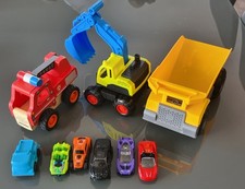 Bauautos-Set mit Feuerwehrauto