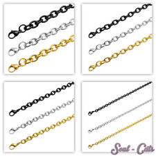 Gliederkette aus Edelstahl Halskette Ankerkette gold silber schwarz 