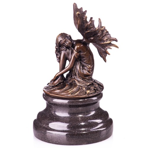 Bronze figur elfe - bronze,