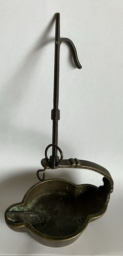 Antike messing tranlampe - antike,