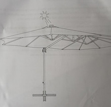 Ampelschirm rund mit