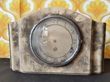 Retro Vintage Uhr Gehäuse mit Zifferblatt Küche Wanduhr Holz Deko