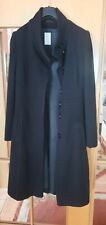 ERICH FEND Mantel Damen 36 passt auch 38 A Linie schwarz Kaschmir anteil