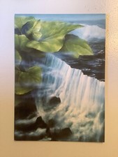 1 Kunst Postkarte, Wasserfall/