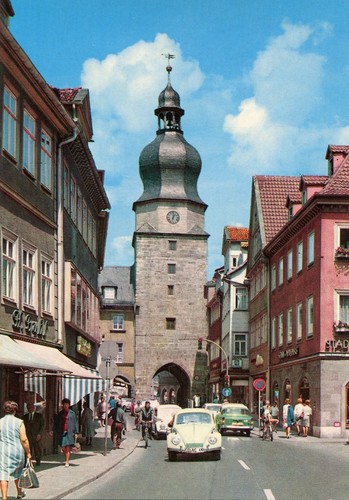 Coburg der spitalgasse - ak,