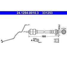 ATE Bremsschlauch hinten für