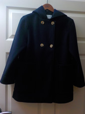 ZARA KIDS - Mantel Jacke - Caban-Style *152* Kapuze navy blau - Trend Herbst