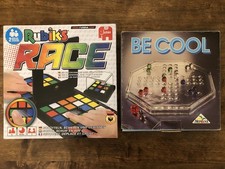 Rubik's Race & Be Cool - Ludo „Mensch ärgere dich nicht“ aus Glas, Würfel Spiel