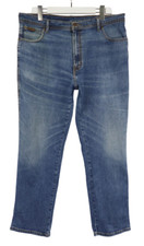 Wrangler Texas Stretch Herrenjeans W40/L32 Blau Denim Neu Whiskers Zip Fly