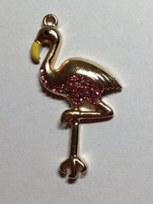 Flamingo Vogel Anhänger pink Kette Schmuck Modeschmuck