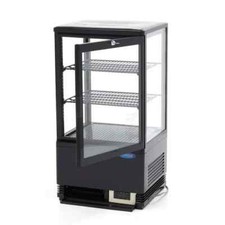 Barkühlvitrine 58 Liter Schwarz Bar Kühlung Kühlvitrine Kuchenvitrine