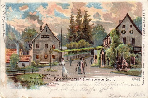 Spechtritzmühle rabenauer - ak,