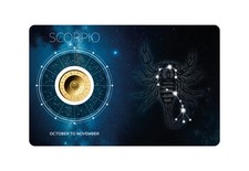 Goldmünze Sternzeichen Skorpion Coincard Feinheit 999/1000 Gold Geschenk