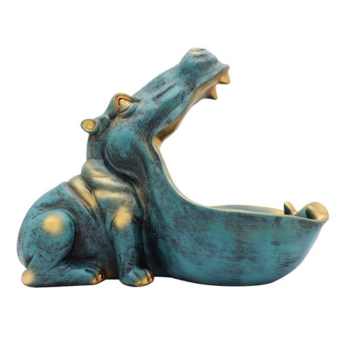 Nilpferd figur home - home, resin