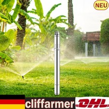 2 Zoll Tiefbrunnenpumpe Tauchpumpe 1000L/h Tauchpumpe Edestahl Pumpe 370W 55m