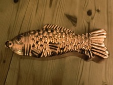 Alte Schöne Hübsche Kupfer Fisch Backform