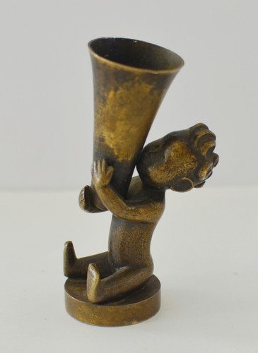 Kleine elegante bronze figur - elegante,