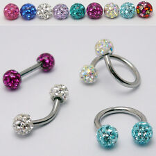 Lippenpiercing Bauchnabel Augenbraue Zungen Piercing Epoxy Ferido Strass Stein