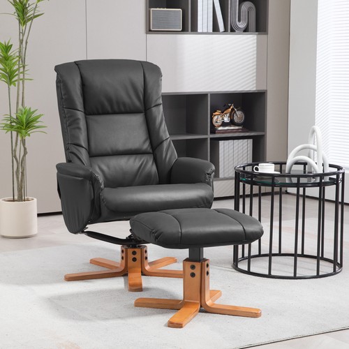 Homcom relaxsessel mit hocker - relaxsessel,
