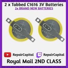 🔋 2 x Tabbed CR1616 3V