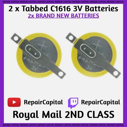 Tabbed cr1616 3v - tabbed,