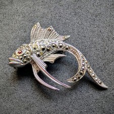 Vintage fisch brosche 835 - fisch,