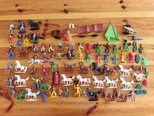 Timpo Toys Elastolin Western Cowboy Indianer Figur Pferd DDR Sammlung 