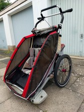 (Thule) Chariot CX 2 Fahrradanhänger mit Buggyrädern für 2 Kinder