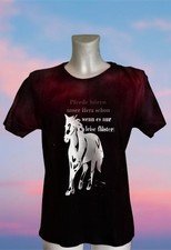 T-Shirt Pferde-Motiv Spruch