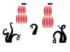 Cake Topper Piratenparty Tortendeko Kuchendeko Tortenstecker Kindergeburtstag 