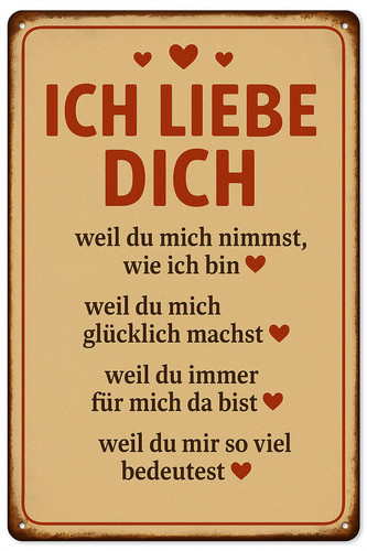 Ich liebe dich schild - ich,