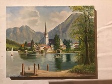 Hübsches kleines Ölgemälde