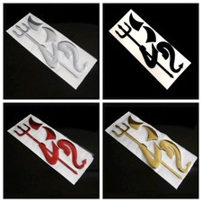 1x Auto Aufkleber Teufel Chrom