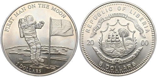Republic liberia 5 five - of,