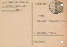 GROSSBREITENBACH, Postkarte 1933, C. H. Franz Schmidt