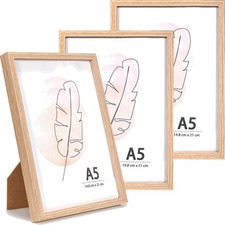 Bilderrahmen A5 Eichenholz 3er