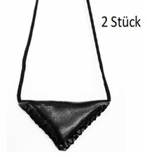 2x Cevsen Anhänger aus Kunstleder Farbe Schwarz Koran Islam Quran Allah Muhammed