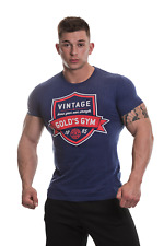 Golds Gym Vintage T-Shirt , Gold´s Gym U.S.A , T Shirt, dark blue marl , Größe S