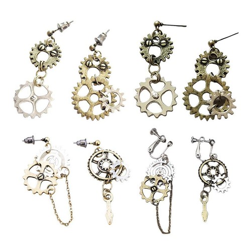 Steampunk gear ohrringe - ,
