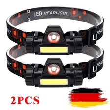 2x LED Stirnlampe Super Hell